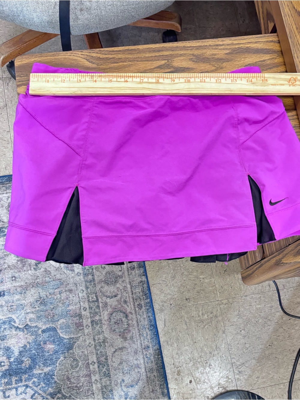 Nike Women’s Small Purple Athletic Golf Skort with Black Accents